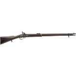 A .577 CALIBRE ENFIELD PERCUSSION VOLUNTEER PATTERN 1858 SHORT RIFLE, 33inch sighted barrel with