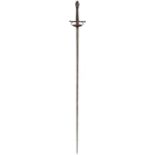 A 17TH CENTURY COMPOSITE TRANSITIONAL RAPIER, 85.5cm flattened diamond section blade indistinctly