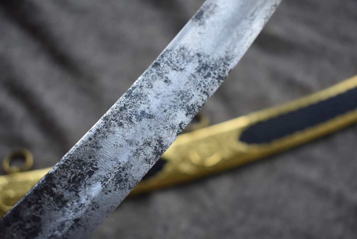 A LLOYDS PATRIOTIC FUND SWORD OF FIFTY POUNDS TO H. JOHN WATT, 75.75cm curved blade with traces of - Image 29 of 38