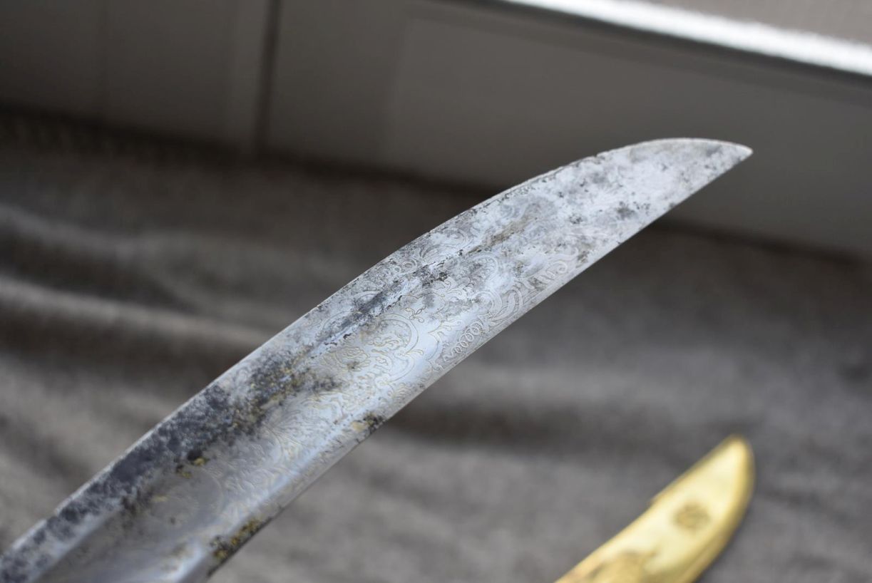 A LLOYDS PATRIOTIC FUND SWORD OF FIFTY POUNDS TO H. JOHN WATT, 75.75cm curved blade with traces of - Image 37 of 38