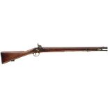 A .650 CALIBRE PATTERN 42 PERCUSSION CONSTABULARY CARBINE 26.5inch barrel, fitted beneath with a