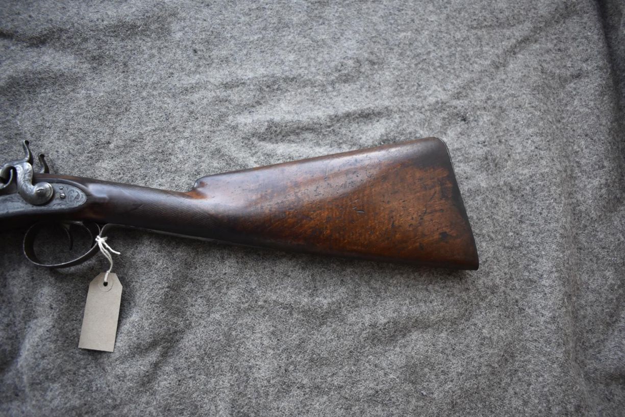 A 16-BORE DOUBLE BARRELLED PERCUSSION LIVE PIGEON GUN BY WESTLEY RICHARDS, 27inch sighted damascus - Image 11 of 14