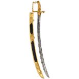 A LLOYDS PATRIOTIC FUND SWORD OF FIFTY POUNDS TO H. JOHN WATT, 75.75cm curved blade with traces of