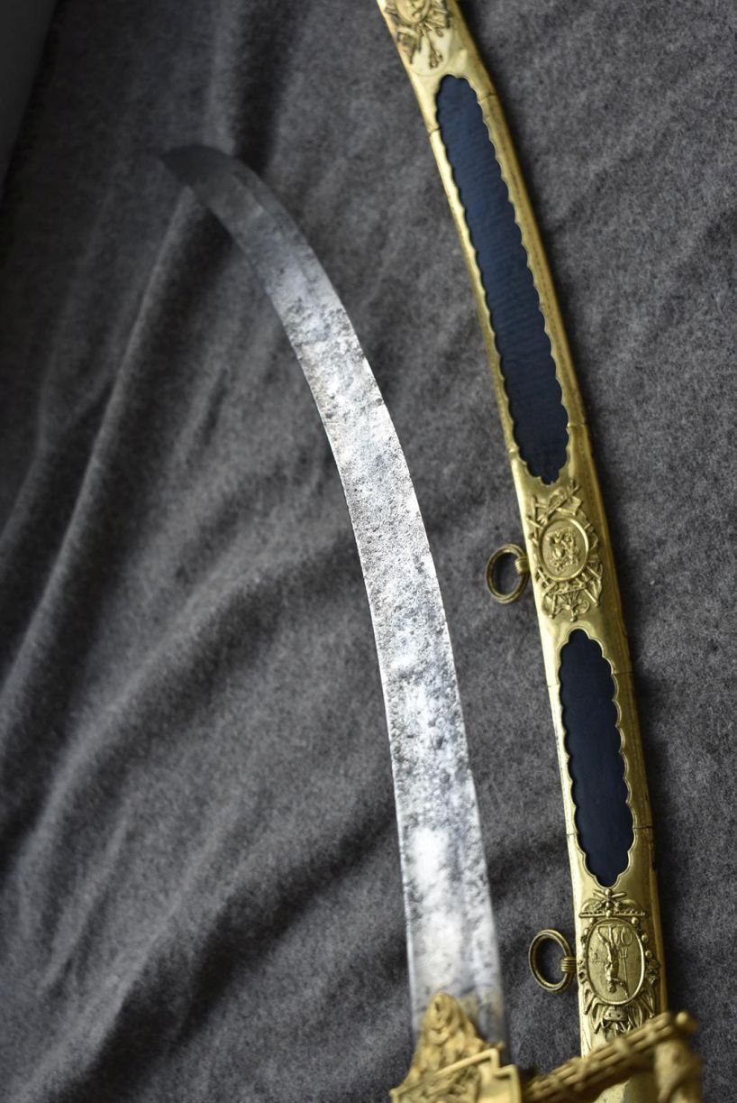 A LLOYDS PATRIOTIC FUND SWORD OF FIFTY POUNDS TO H. JOHN WATT, 75.75cm curved blade with traces of - Image 26 of 38