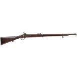 A .577 CALIBRE ENFIELD PERCUSSION VOLUNTEER PATTERN 1856 SHORT RIFLE, 33inch sighted barrel three
