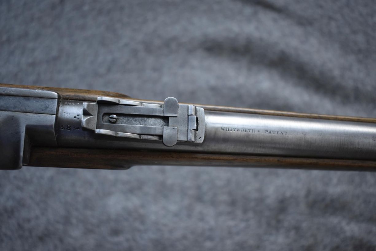 A .450 CALIBRE PERCUSSION WESTLEY RICHARDS MONKEY TAIL SHORT RIFLE, 33inch sighted barrel fitted - Image 9 of 15