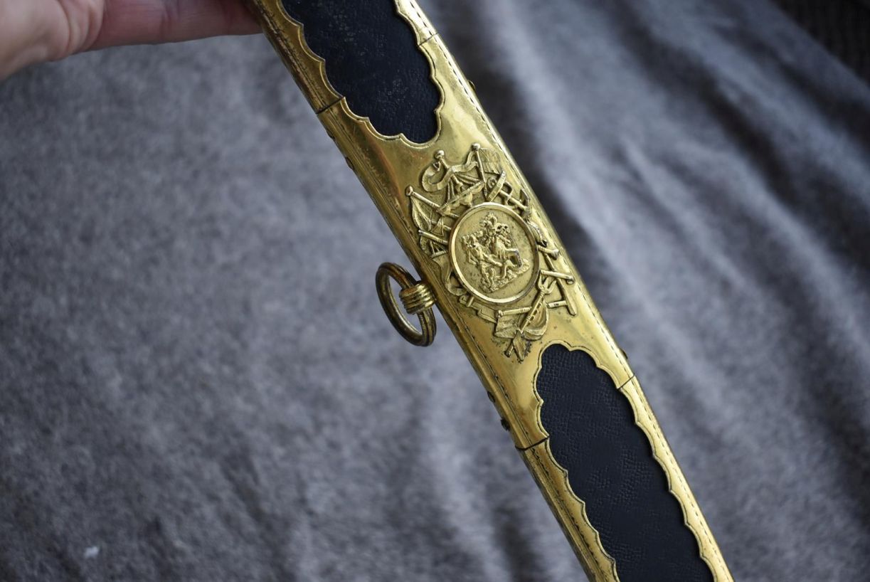 A LLOYDS PATRIOTIC FUND SWORD OF FIFTY POUNDS TO H. JOHN WATT, 75.75cm curved blade with traces of - Image 13 of 38