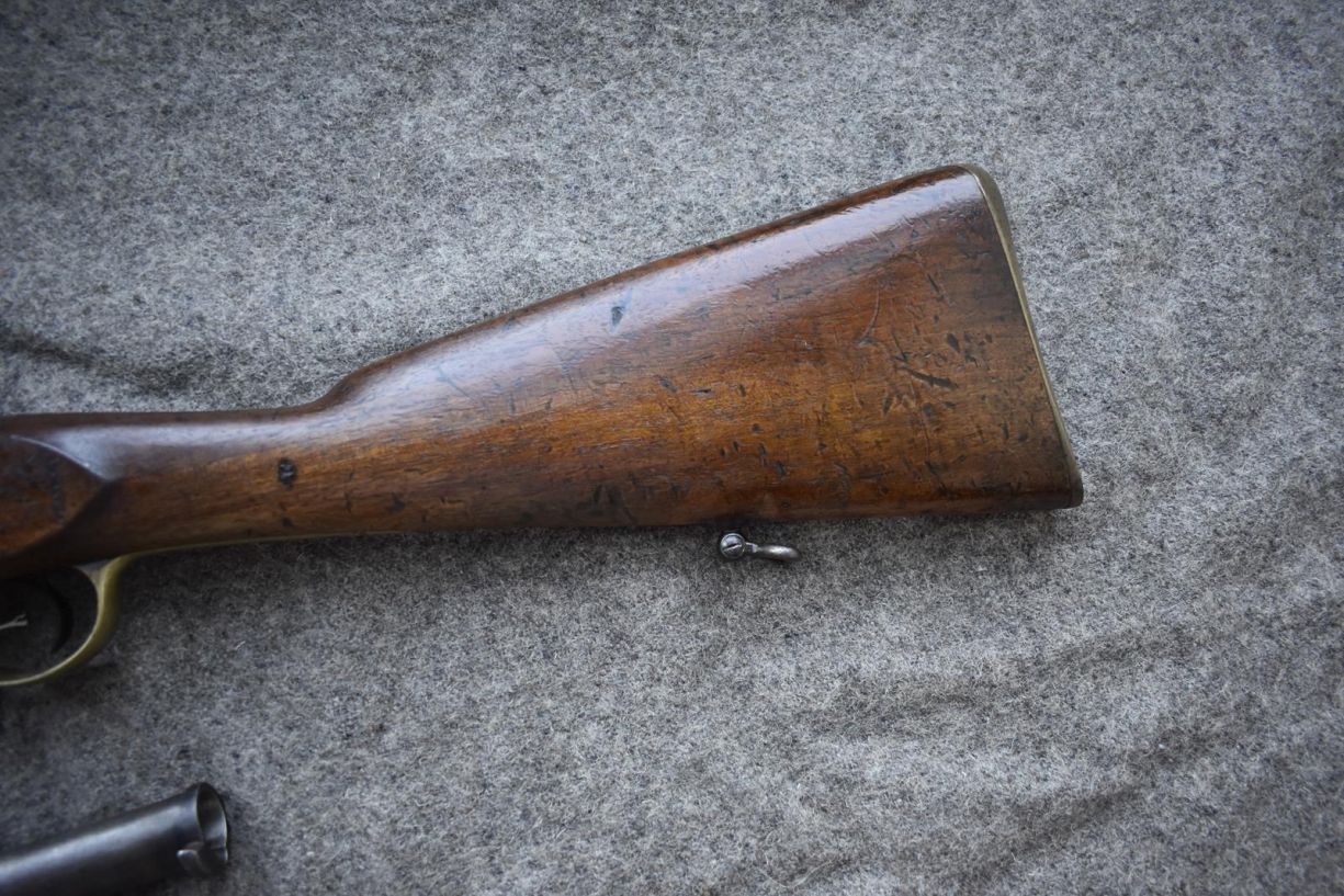 A .650 CALIBRE PATTERN 42 PERCUSSION CONSTABULARY CARBINE 26.5inch barrel, fitted beneath with a - Image 11 of 17