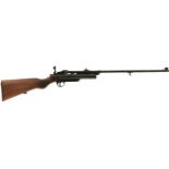 AN ANTIQUE .22 CALIBRE WEBLEY SERVICE AIR RIFLE MARK II, 25inch sighted blued barrel fitted with