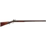 A .750 CALIBRE JAIPUR ARSENAL FLINTLOCK SPORTING GUN, 39inch East India Company barrel, bevelled