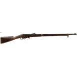 A 16.8MM NORWEGIAN PERCUSSION UNDER HAMMER SERVICE RIFLE OR KAMMERLADER, 29.25inch sighted barrel