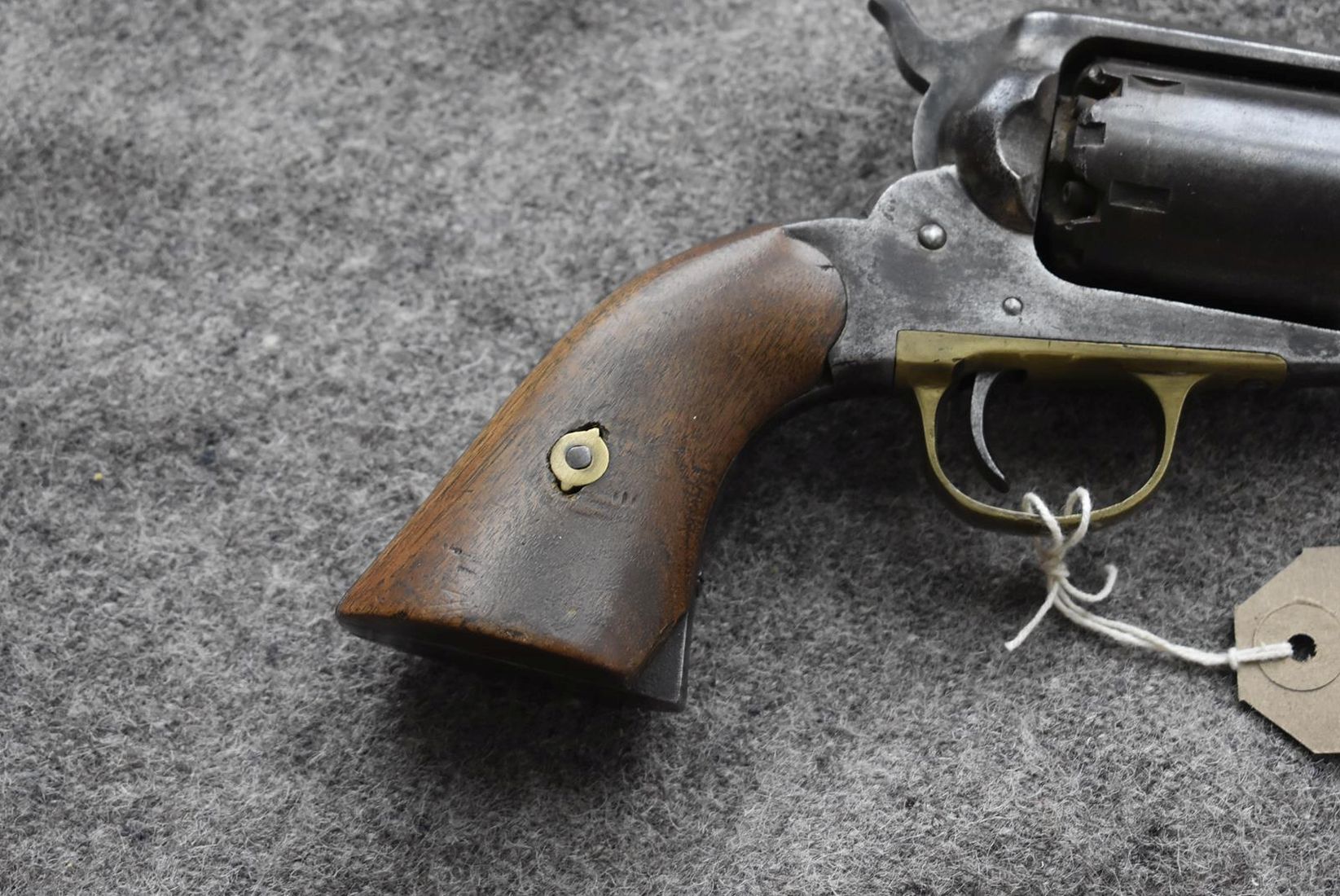 A .44 CALIBRE SIX-SHOT PERCUSSION REMINGTON NEW MODEL ARMY REVOLVER, 8inch sighted octagonal - Image 3 of 12
