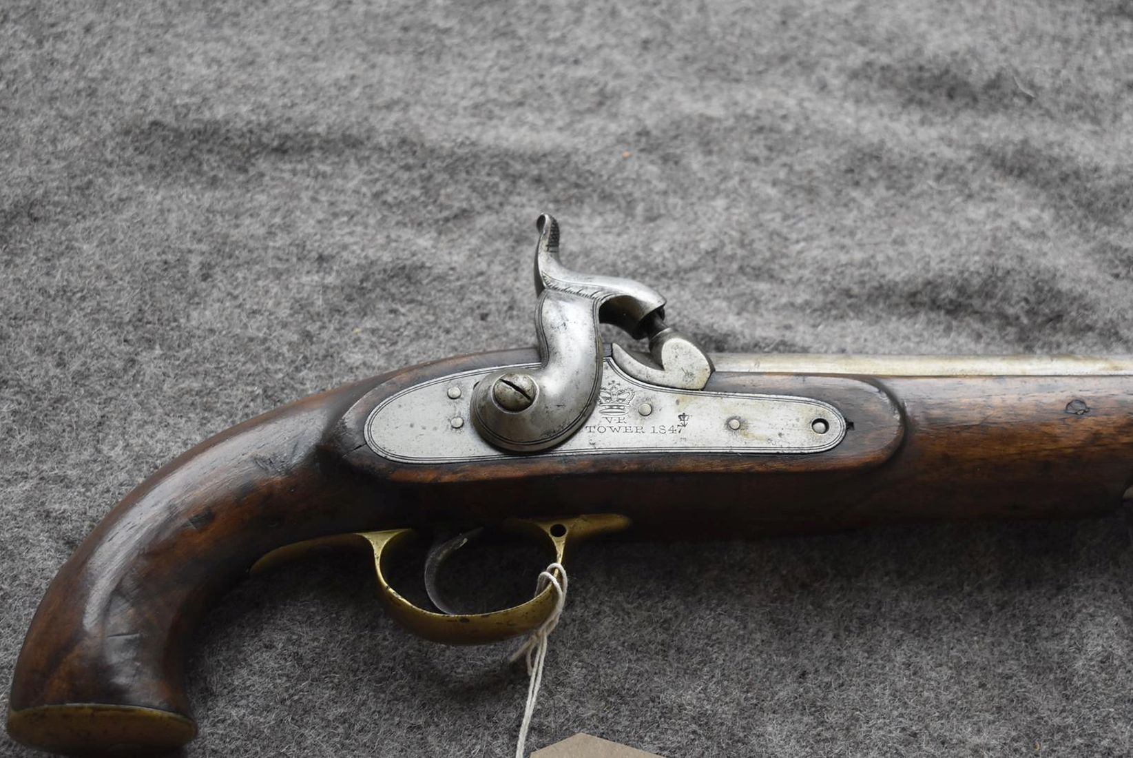 A RARE .753 CALIBRE PATTERN 1842 LANCER'S PISTOL TO THE 16TH LANCERS, 9inch barrel stamped with - Image 4 of 13