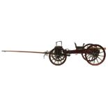 A RARE 19TH CENTURY AUSTRIAN ARMY TRAINING MODEL FIELD GUN, 9inch sighted two-stage rifled bronze