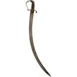 A RARE GEORGIAN SABRE TO THE HONOURABLE ARTILLERY COMPANY, 81cm sharply curved blade profusely