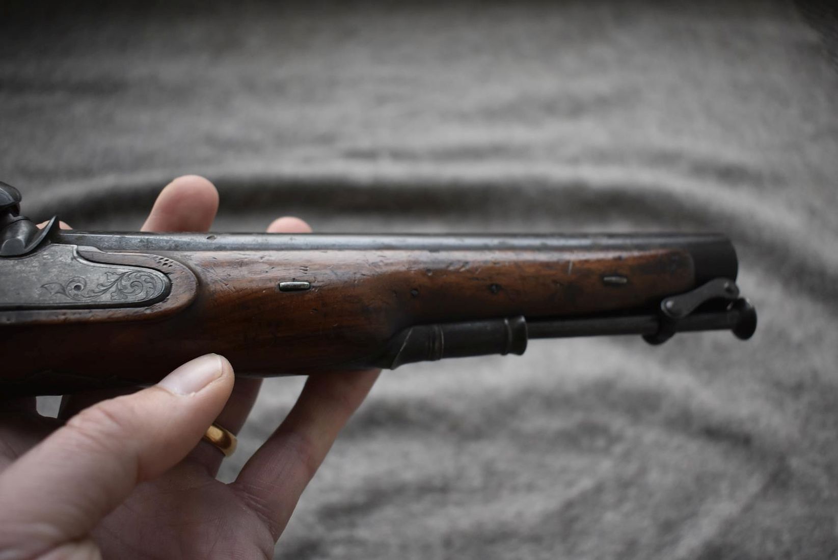 A PAIR OF .650 CALIBRE PERCUSSION OFFICER'S PISTOLS BY PROSSER, 9inch sighted barrels with partial - Image 17 of 23