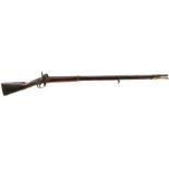 A .700 CRIMEAN WAR PERIOD RUSSIAN PERCUSSION SERVICE MUSKET, 42.5inch sighted barrel, back action