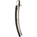 A 1796 PATTERN CAVALRY TROOPER'S SWORD, 82.5cm curved blade by Runkel, regulation steel stirrup