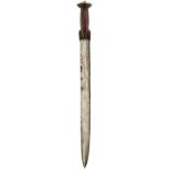 AN 18TH CENTURY SCOTTISH DIRK OF JACOBITE INTEREST, 40.5cm backsword blade double edged at the