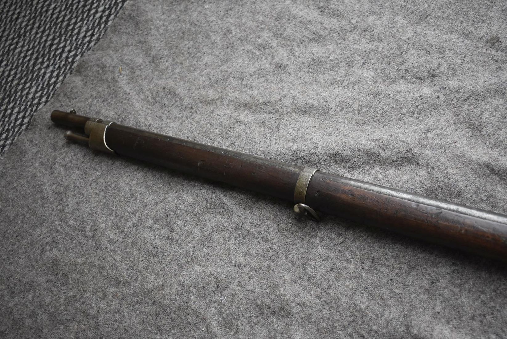 AN 18MM OBSOLETE CALIBRE SWISS MILBANK AMSLER SERVICE RIFLE, 33.5inch sighted barrel fitted with - Image 16 of 16
