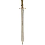 A PATTERN 1847 BRUNSWICK SWORD BAYONET, together with a Pattern 1863 Whitworth rifle bayonet,