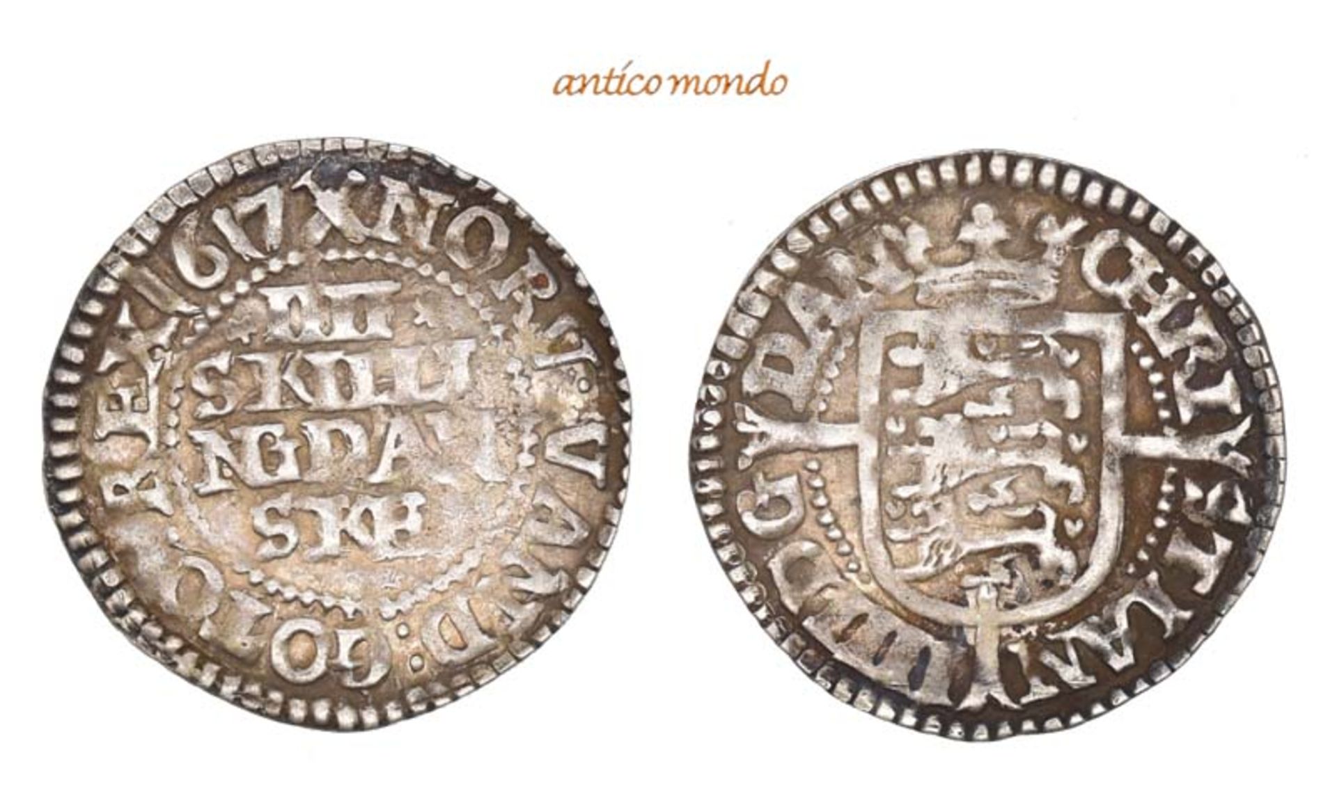 Dänemark, Christian IV., 1588-1648, 4 Skilling, 1617, vorzüglich, 1,62 g- - -21.50 % buyer's premium