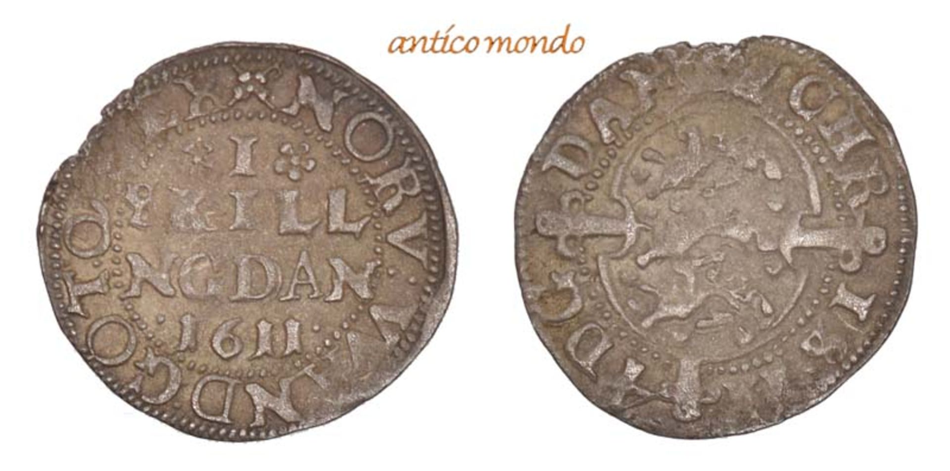 Dänemark, Christian IV., 1588-1648, 1 Skilling, 1611, sehr schön +, 1,21 g- - -21.50 % buyer's