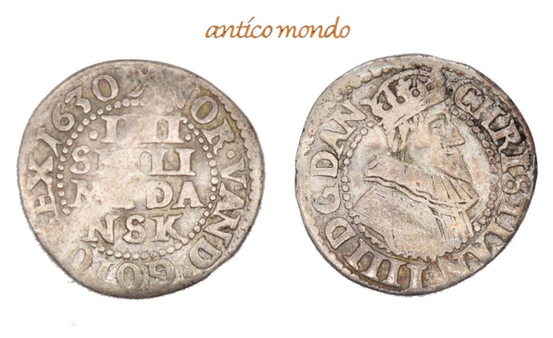 Dänemark, Christian IV., 1588-1648, 4 Skilling, 1630, fast sehr schön- - -21.50 % buyer's premium on