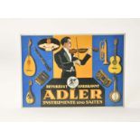 Advertising Paperboard coined "Adler Instrumente", Germany pw, C 1-