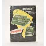 Advertising Display out of Paperboard "Triumphator - Rechnen immer leichter", borders pasted, C