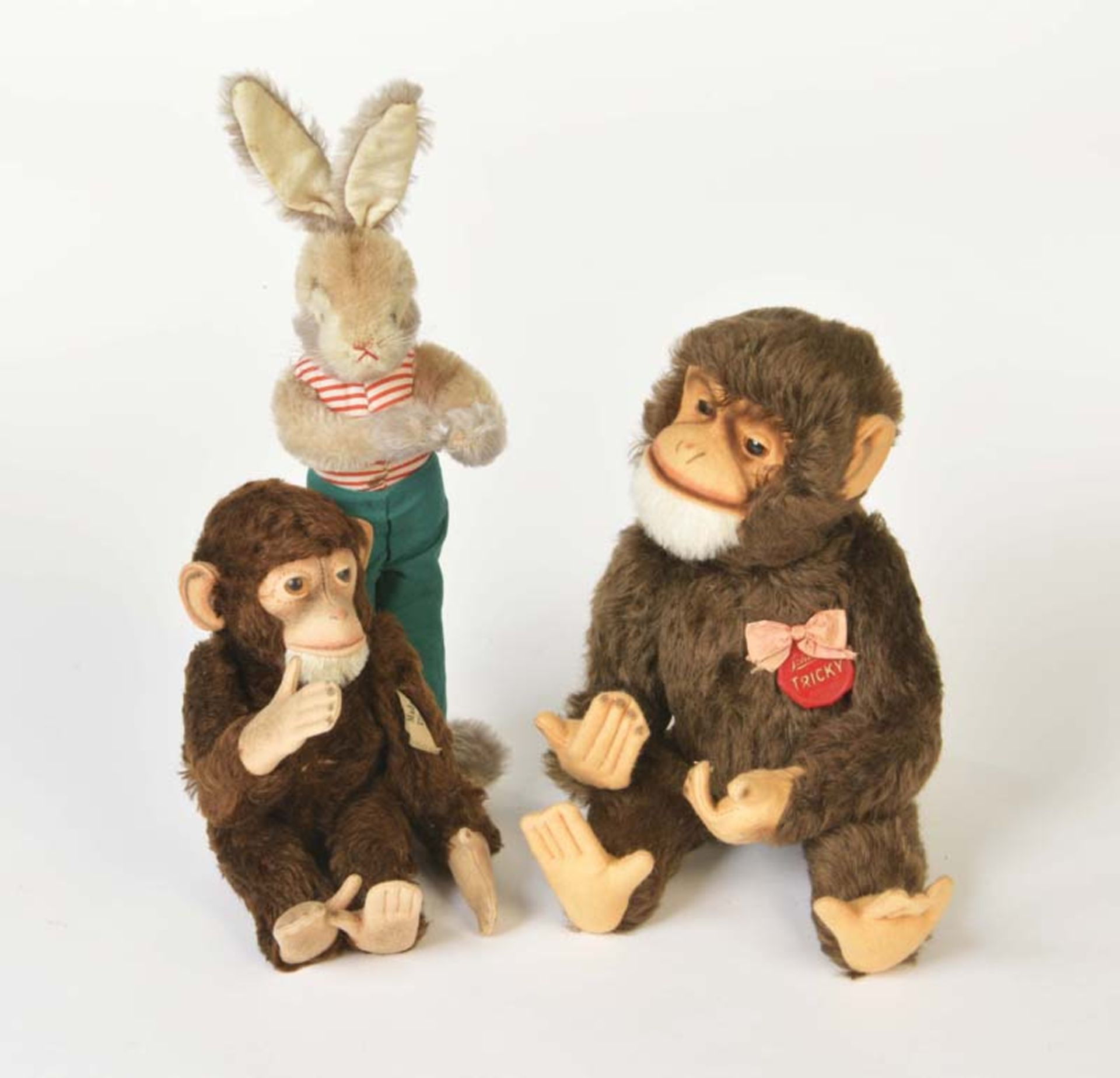 Schuco, 2 Monkeys + Rabbit, W.-Germany, C 2
