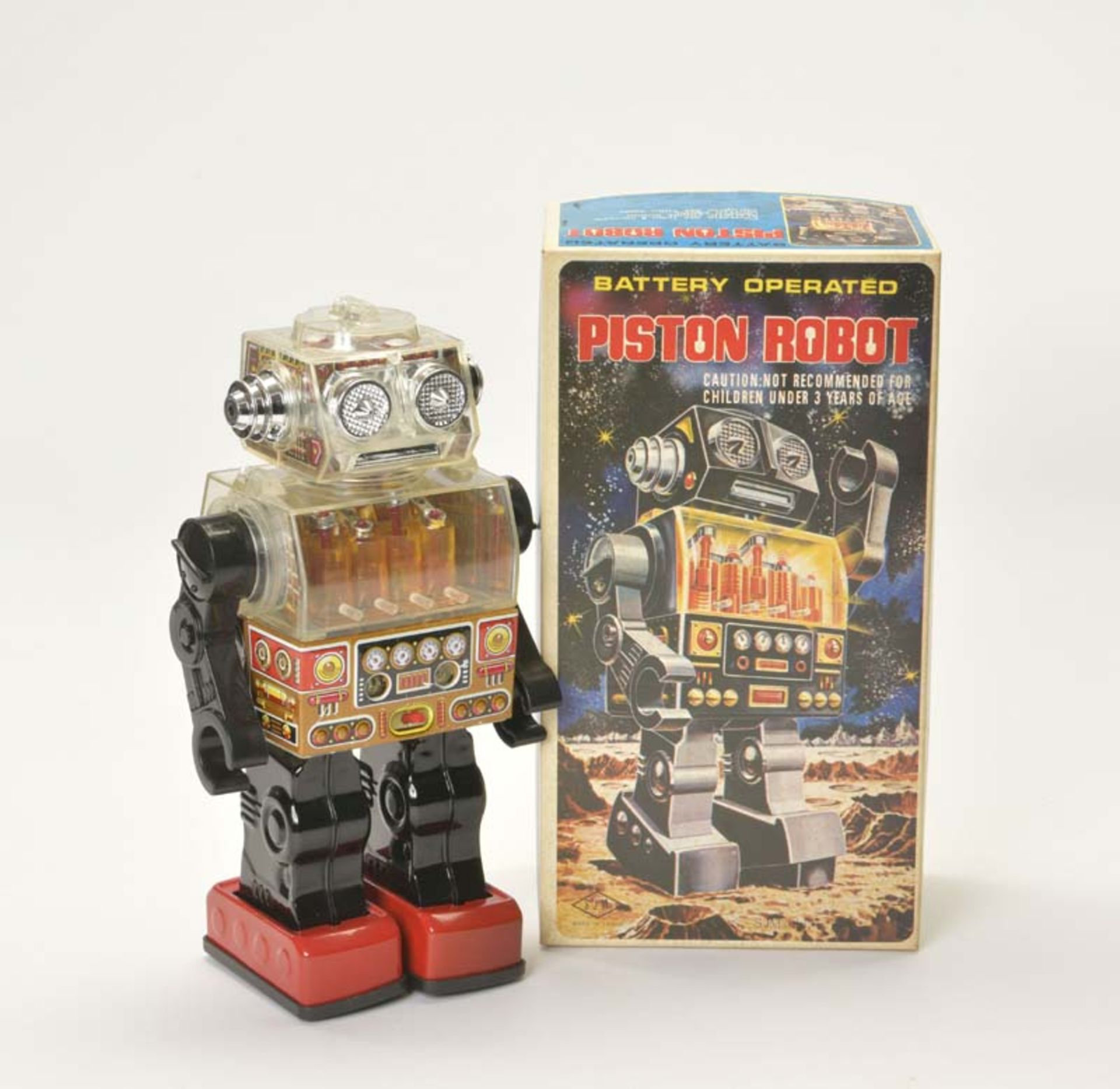 SJM, Piston Robot, Taiwan, plastic, function ok, box C 1, C 1-