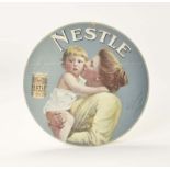 Advertising Display out of Paperboard "Nestle", 1 kink, otherwise very good condition
