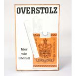 Enamel Sign "Overstolz", min. paint d., C 1-2