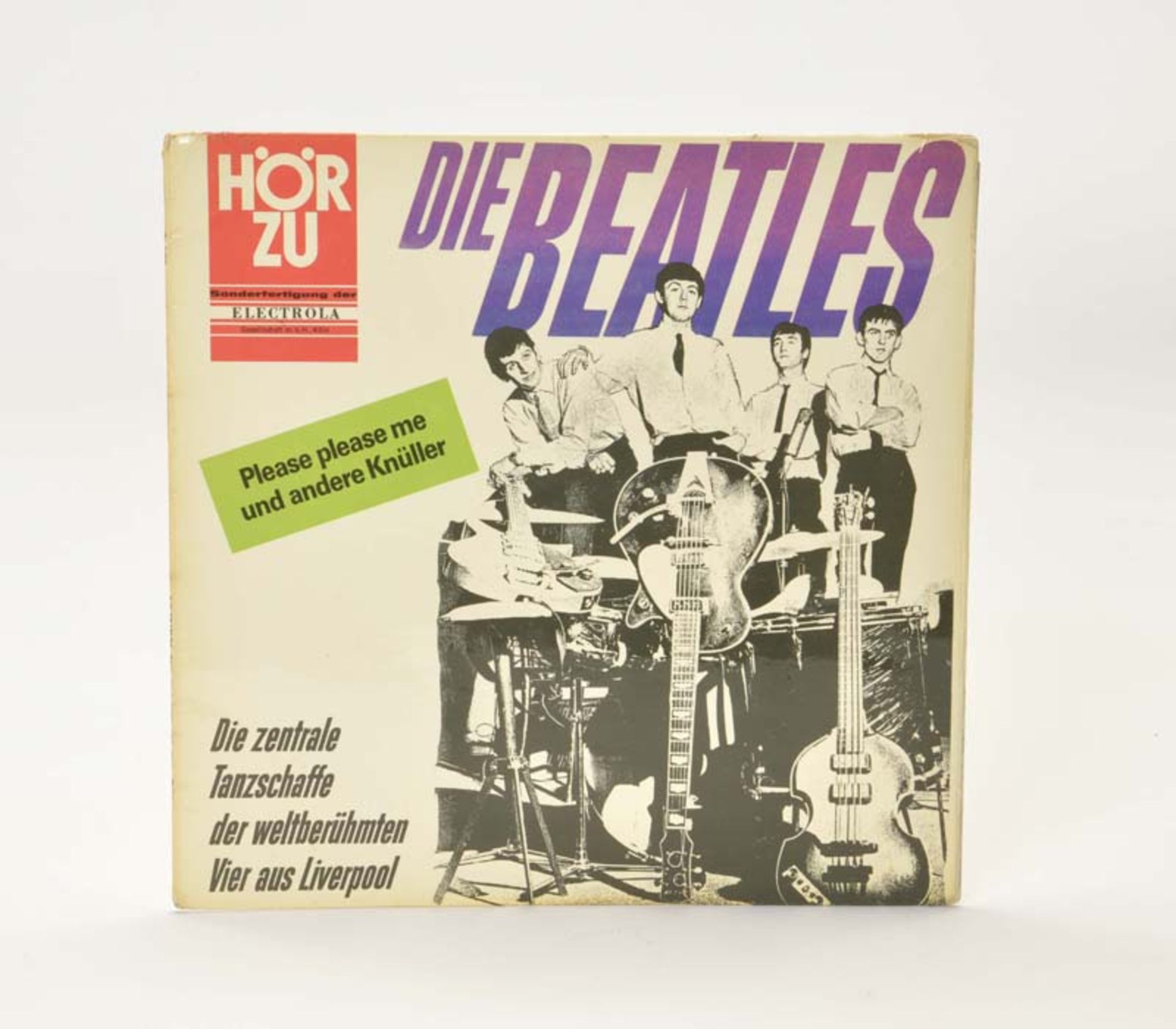 Record, First Edition "The Beatles" Magazine Hörzu from 1964, rare mono version HZE 117<