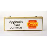 Luminous Sign "Kodak", min. paint d., around 1970, no shipping