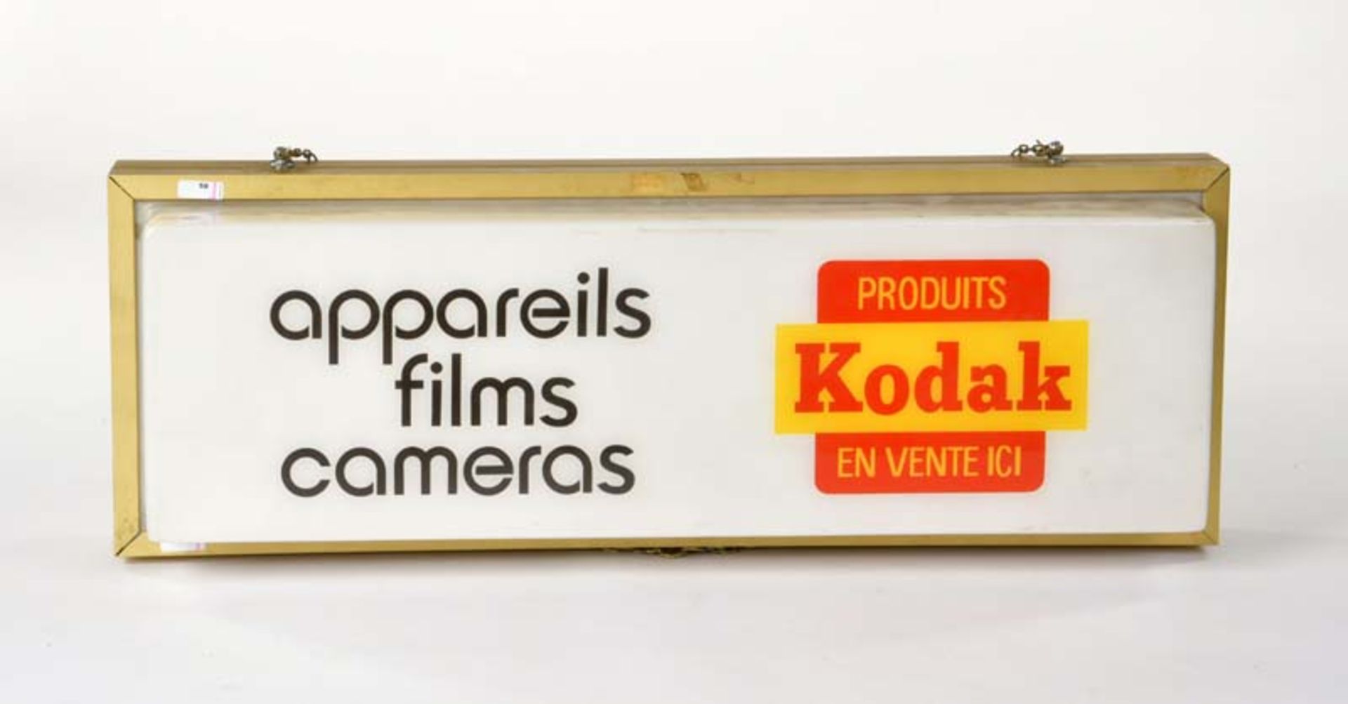 Luminous Sign "Kodak", min. paint d., around 1970, no shipping