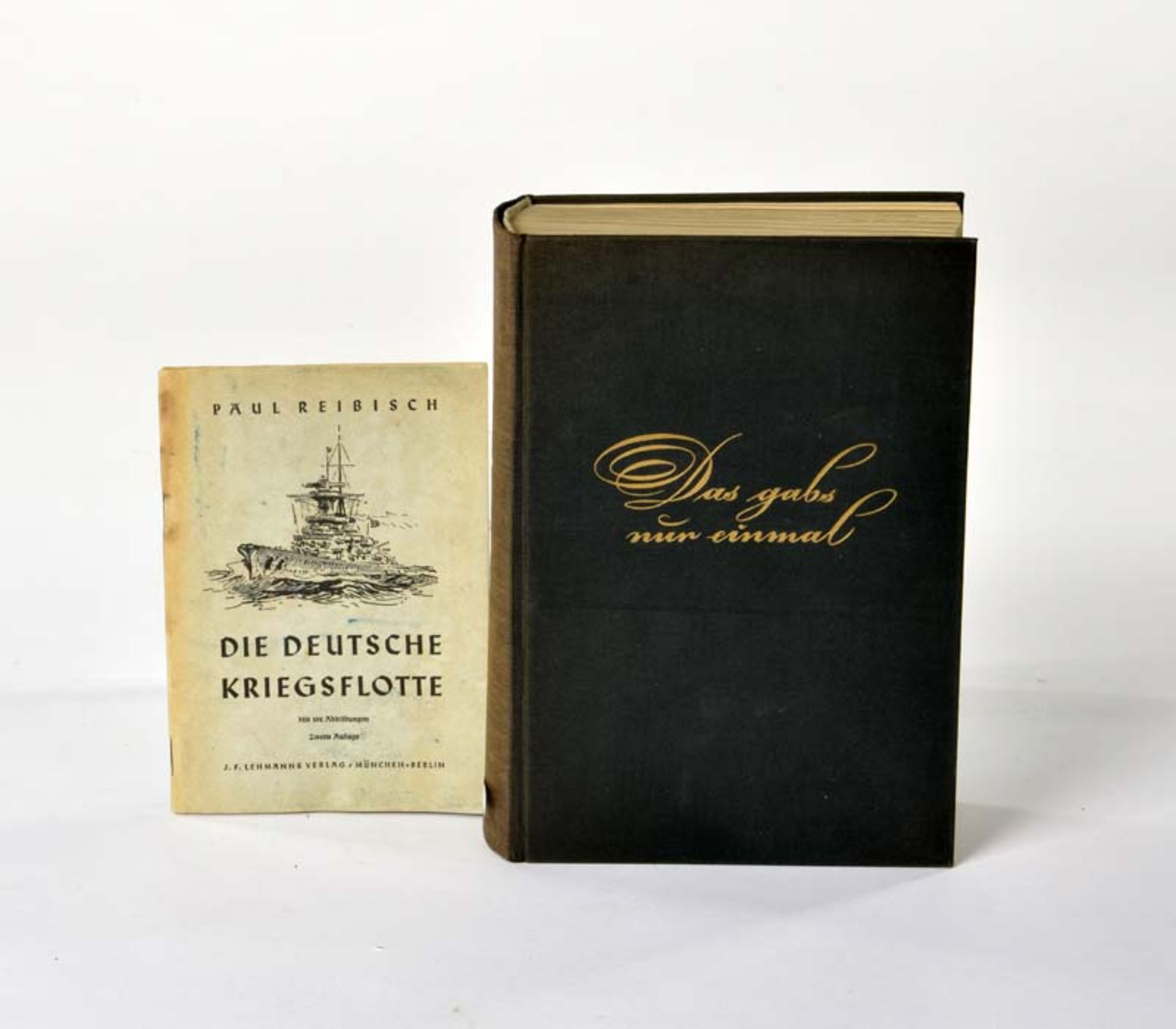 2 Books "Die deutsche Kriegsflotte" + "Das gabs nur einmal"