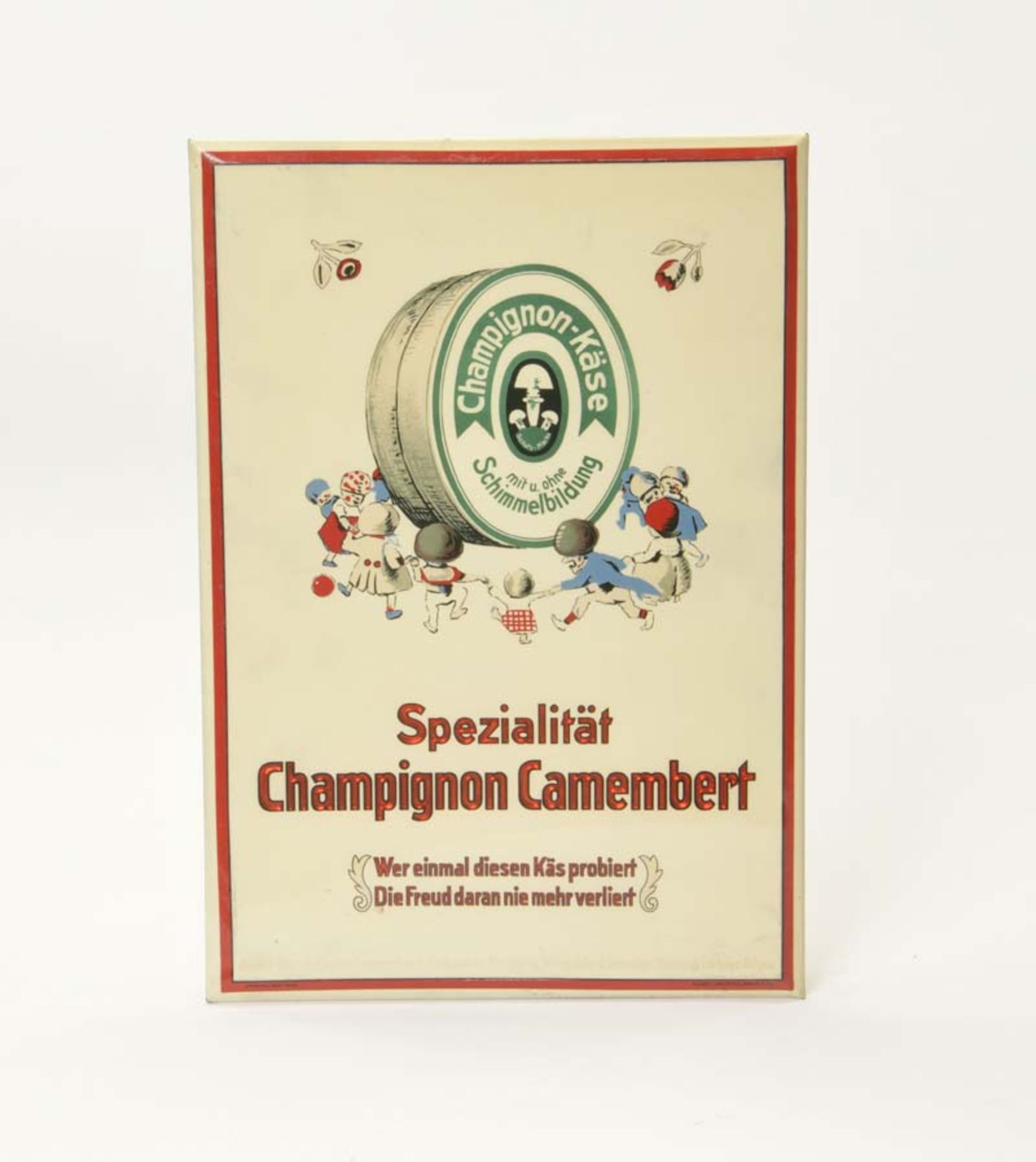 "Semi" Glass Sign "Champion Camembert", Germany, C 1-