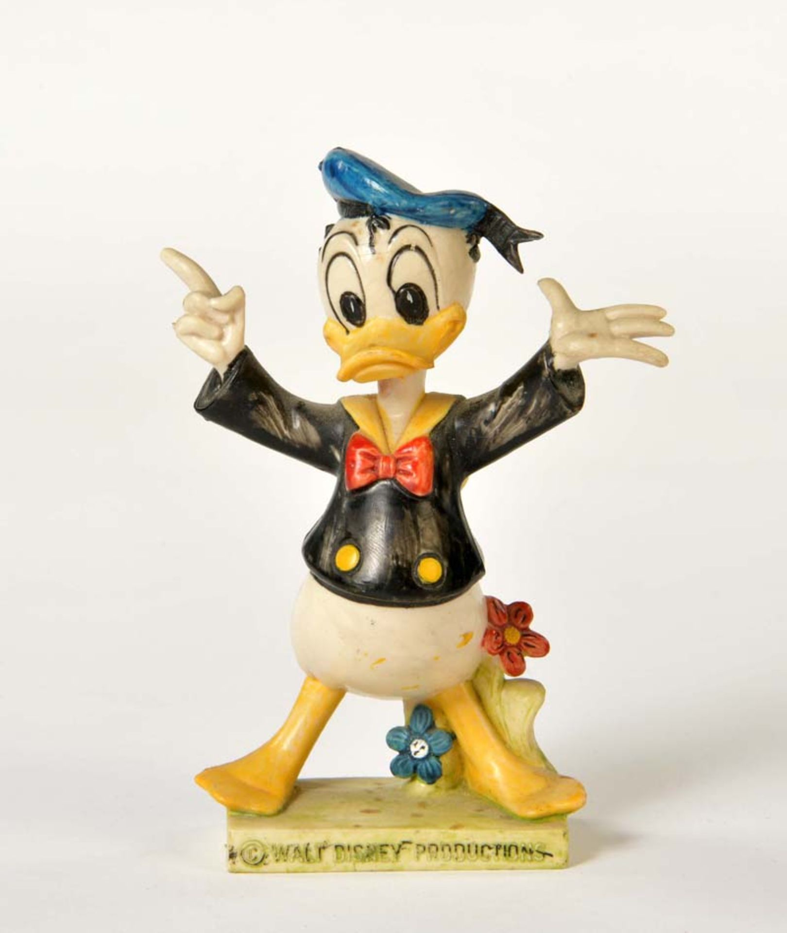 Donald Duck Figure, Italy, plastic, from the 50s, C 2