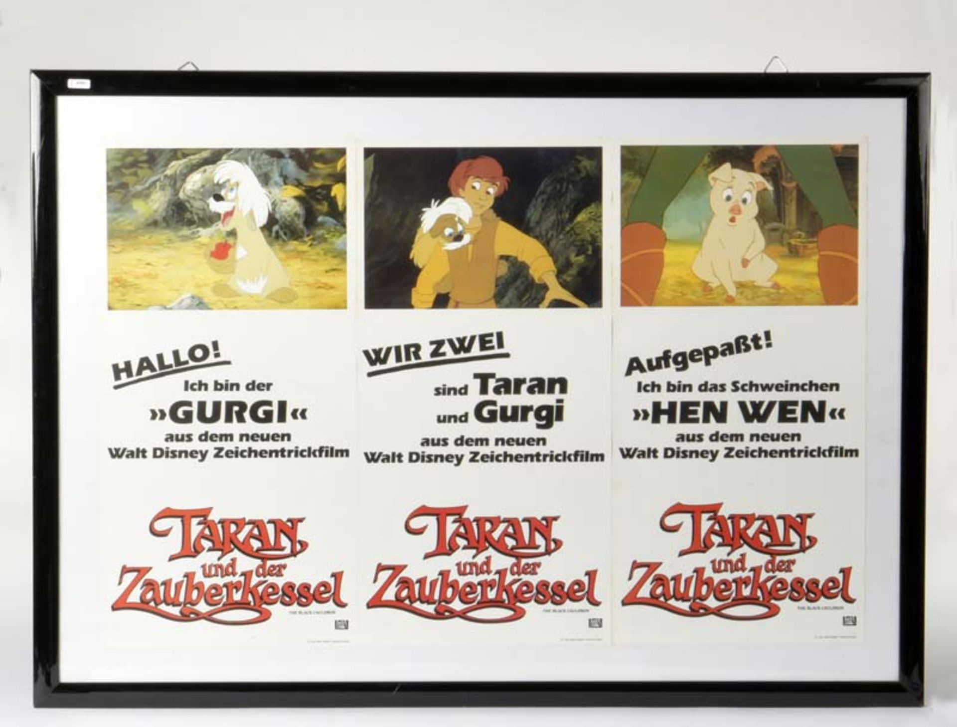 3 Posters "Tarzan und der Zauberkessel", W.-Germany, framed, only shipping without frame, C 2