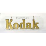 Glass Sign "Kodak", France, min. paint d., around 1950, no shipping