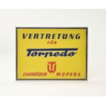 Tin Plate Sign "Torpedo", Germany, C 2+