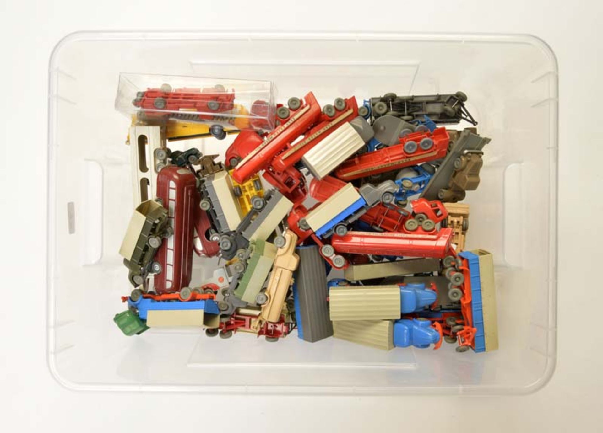 Wiking, Bundle Vehicles (mostly Trucks, Trailer a.o.), W.-Germany, 1:87, plastic, mostly very good