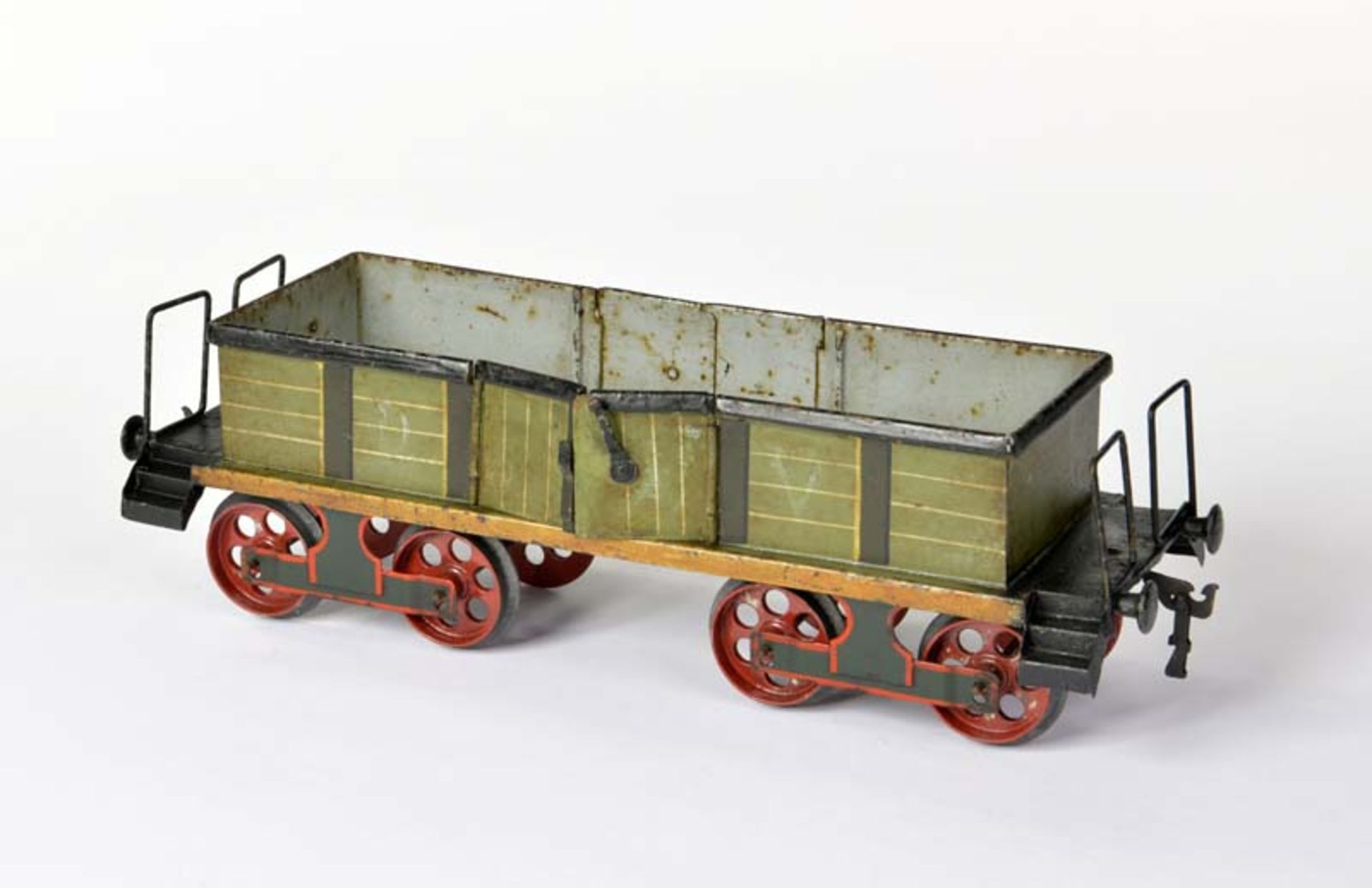 Märklin, Open Freight Wagon 1845, Germany pw, gauge 3, black area part. refinished, please
