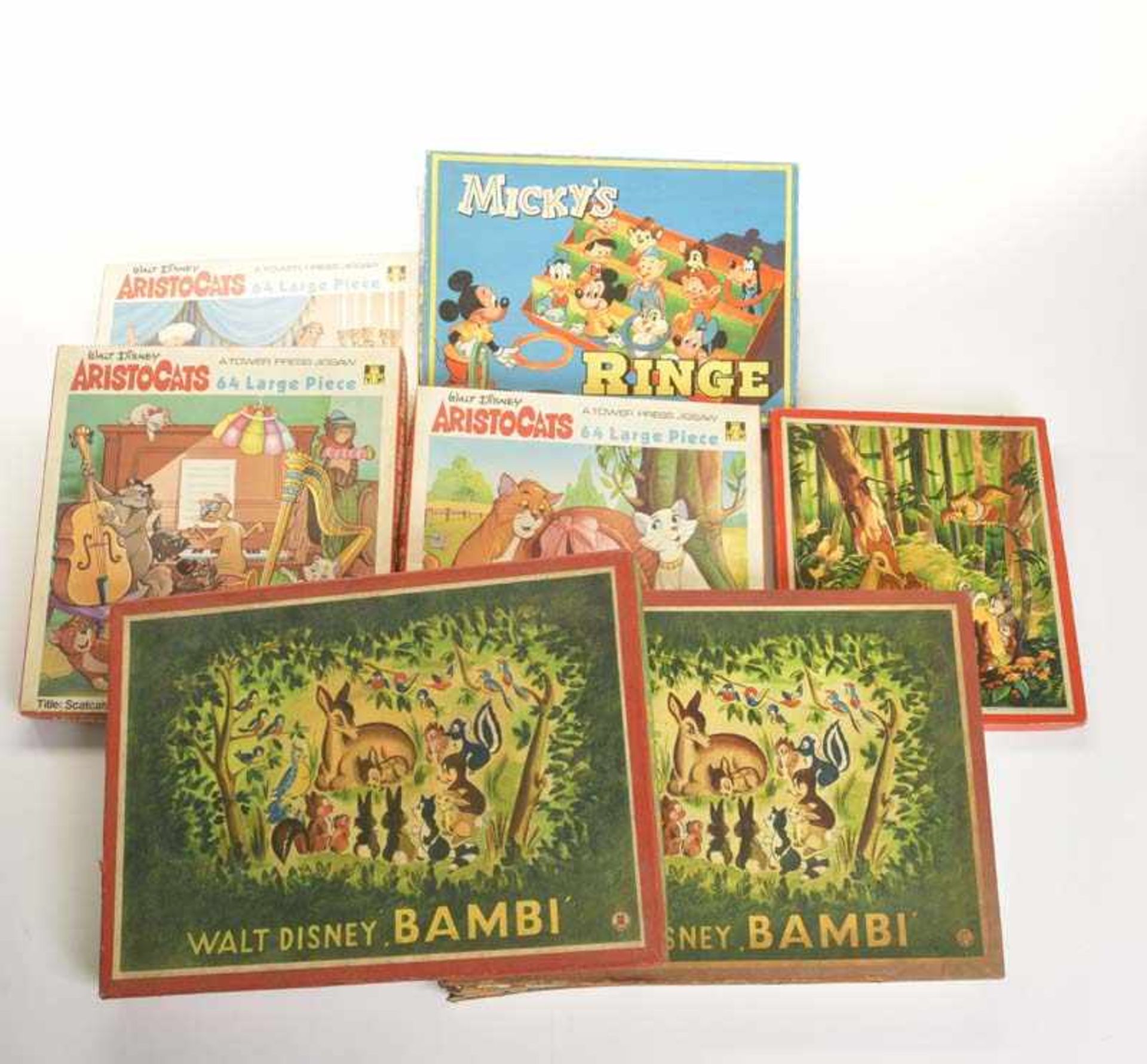 7 Disney Games, W.-Germany, part. traces of age, C 1-2
