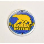 Enamel Sign "Bären Batterie"