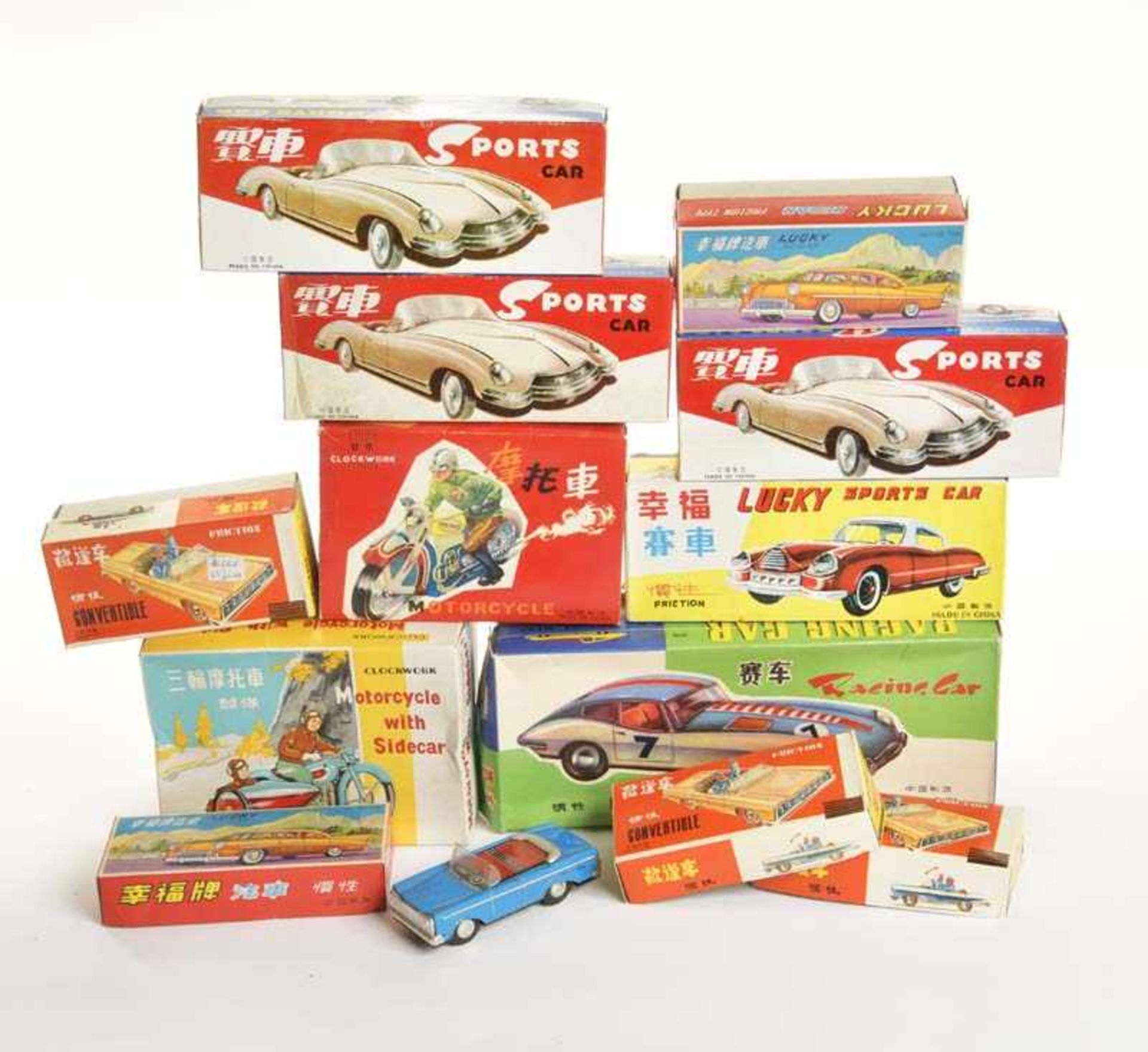 Large Bundle Original Boxes for China Toys, mostly C1