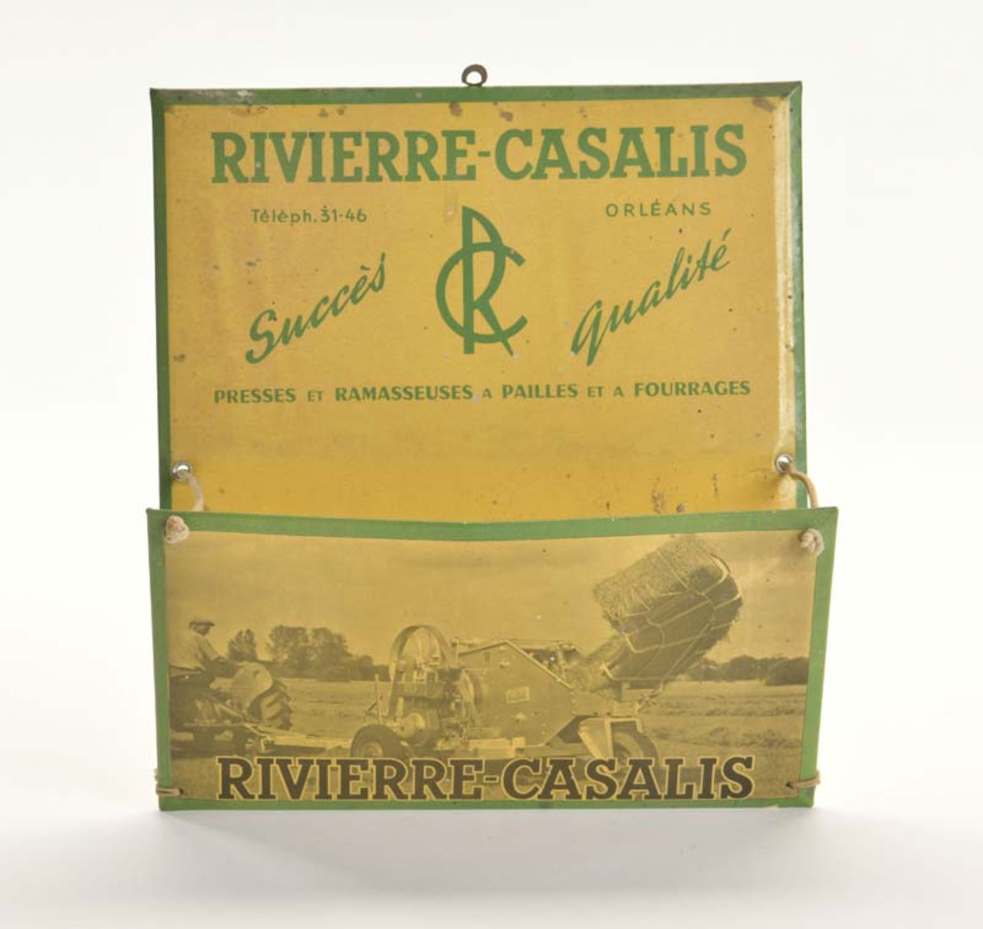 Foldable Advertising Display "Rivierre Casalis", traces of age, C 3