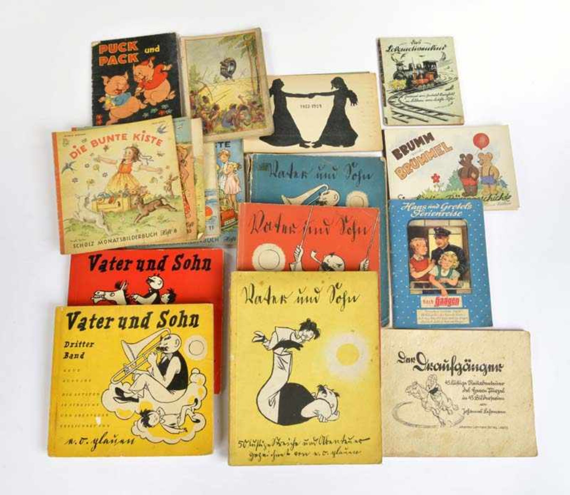 20 Children's Books + Brochures, Vater & Sohn a.o., Germany, part. traces of age, C 2